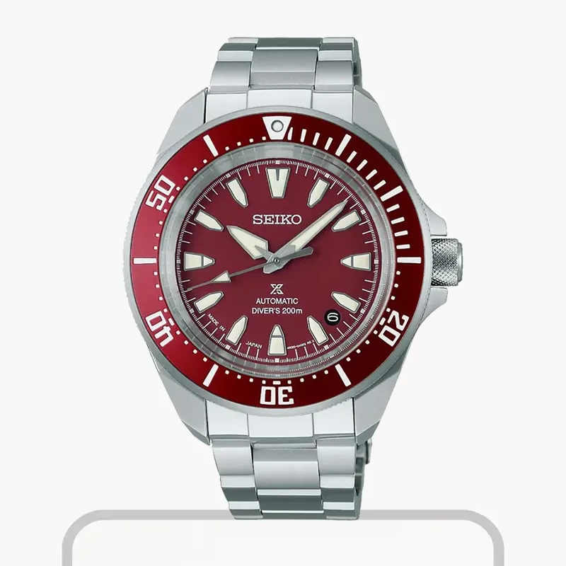 Seiko Prospex Samurai Maroon Diver Scuba Men's Watch- SBDY129